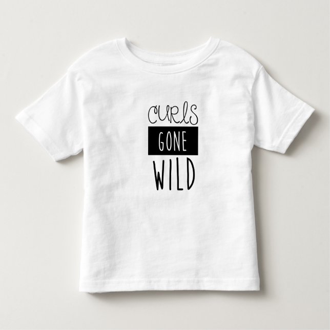 T-shirt d'enfants fou par boucles (Devant)