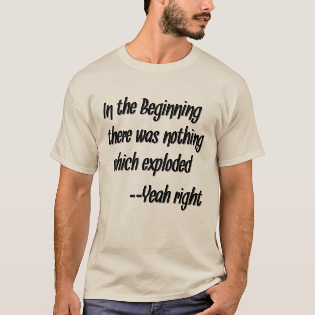 T-shirt Déni de responsabilité chrétien frais de théorie (Devant)