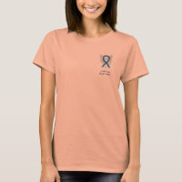 Denim Ribbon Angel Cause Sensibilisation Chemises