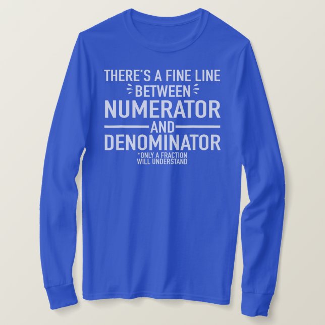 T-shirt Denominateur Math (Design devant)