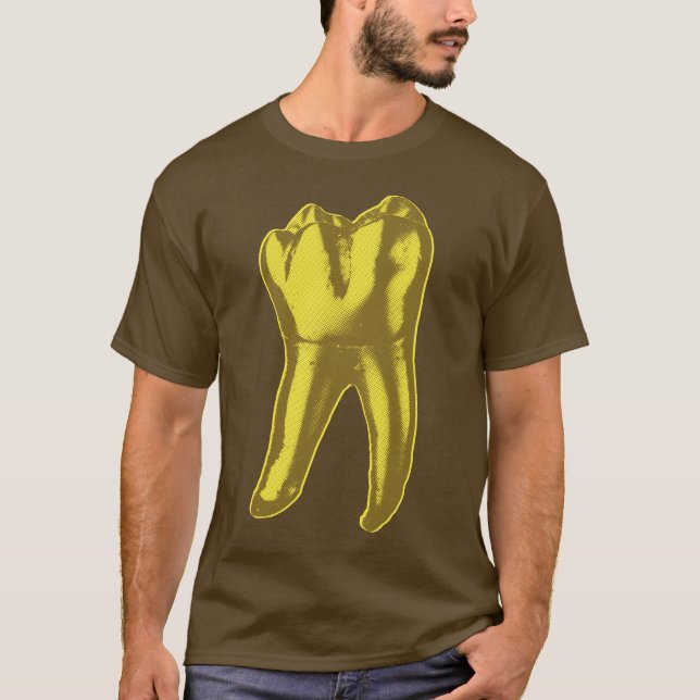 T-shirt Dent en or (Devant)
