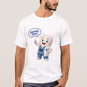 T-Shirt Dentaire Mascotte Dent Propre Impeccable