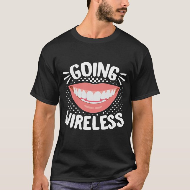 T-shirt Dental Braces Dentiste Drôle Orthodontiste Aller (Devant)