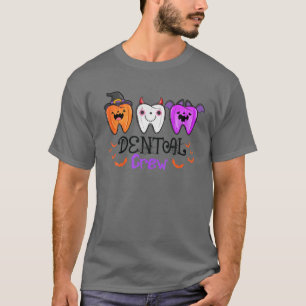 T-shirt Dental Crew Dot Halloween Dentist Dentist Dentist 