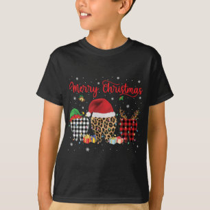 T-shirt Dental Joyeux Noël Santa Hat Pajama Dent amusant