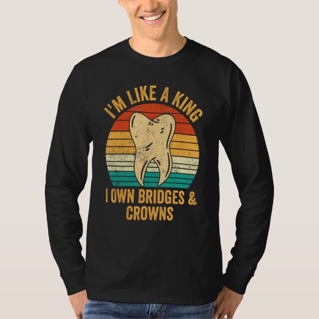 T-shirt Dental Lab Tech Technician Assistant King Bridges  (Devant)