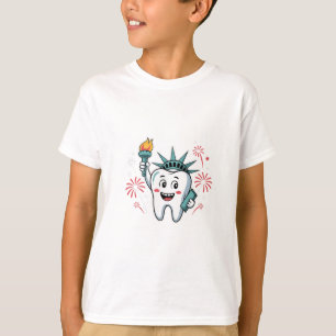 T-shirt Dental Squad 4 juillet Dentist Funny American
