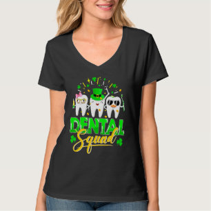 T-shirt Dental Squad Tooth Leprechaun Casquette Funny St P