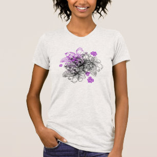 T-shirt Dentelle de Wahin Tee - shirts d'orchidée hawaïenn