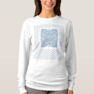 T-shirt Dentelle en céramique bleu clair