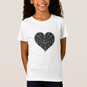 T-Shirt Dentelle en céramique Noir