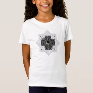 T-Shirt Dentelle en céramique noir & flocon de neige