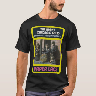 T-shirt Dentelle En Papier La Nuit Chicago Est Mort Classi