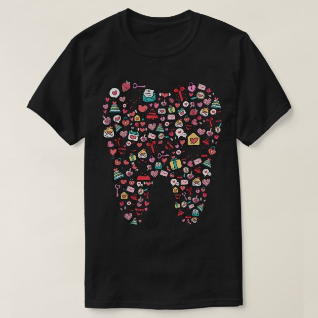 T-shirt Dentiste dentaire Dentiste Dentaire Hygiéniste Hap (Design devant)