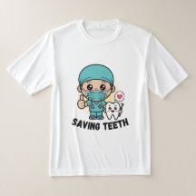 DENTISTE DRÔLE : CHEMISE SAUVANT LES DENTS