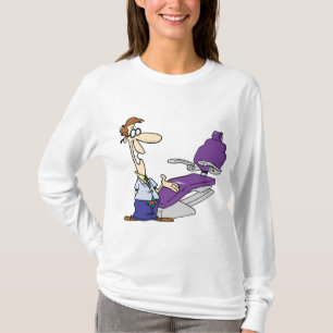 T-shirt Dentiste Homme Drôle et Fauteuil Dentaire Violet
