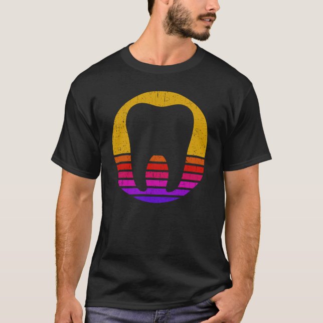 T-shirt Dentiste rétro-hygiéniste Dentiste Dental Molar To (Devant)