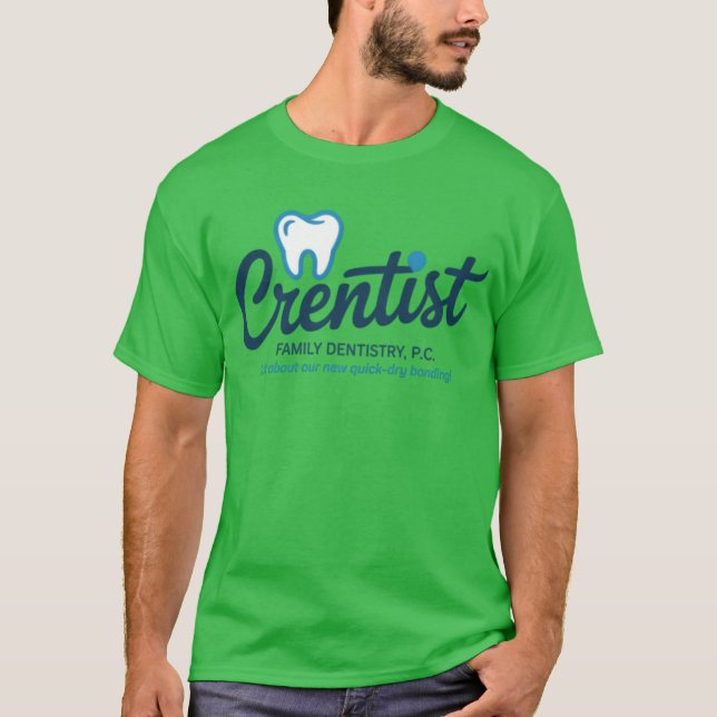 T-shirt Dentistère de famille - Le bureau (Devant)