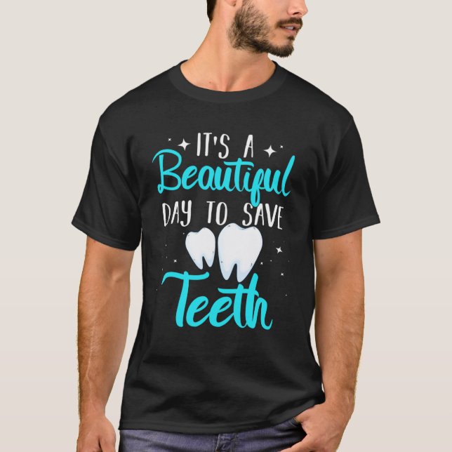 T-shirt Dentistes sauvent les dents (Devant)