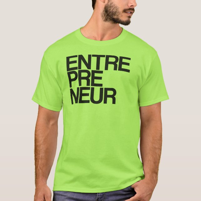 T-shirt d'entrepreneur (Devant)