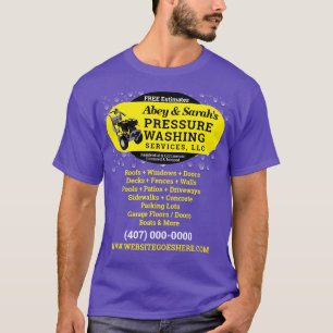 T-Shirt d'entreprise de nettoyage de l'alimentatio