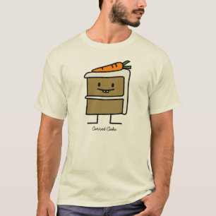 T-shirt Dents de lapin de tranche de gâteau à la carotte