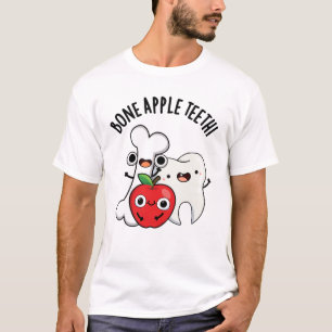 T-shirt Dents de pomme os drôle Bona Appétit Pun