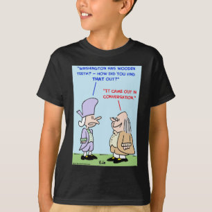 T-shirt dents en bois de George Washington