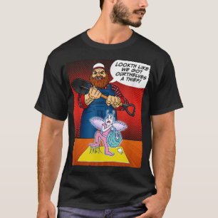 T-shirt Dents Fairy attrapé Rouge Handny Cartoon Comic