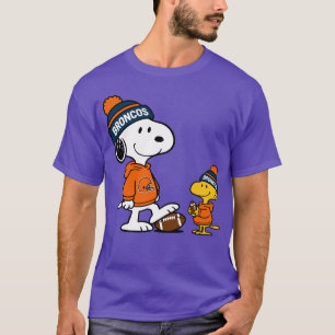 T-shirt Denver Broncos Snoopy Woodstock Style de football 