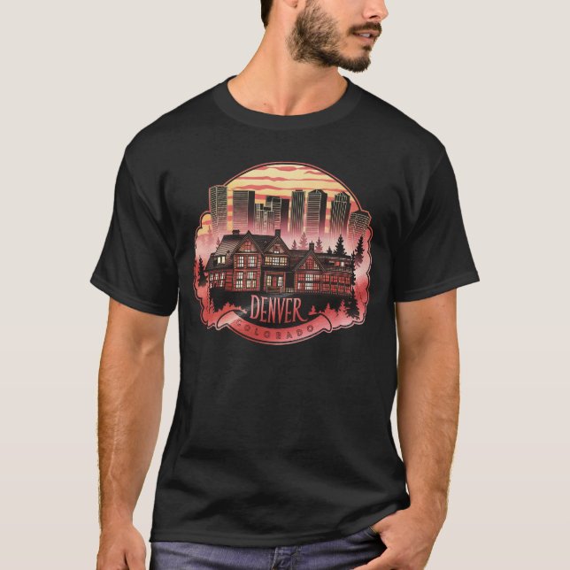 T-shirt Denver City Colorado USA (Devant)
