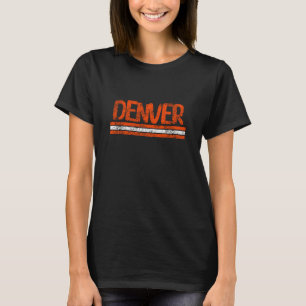 T-shirt Denver Colorado Rétro Vintage Patiné Rappel 