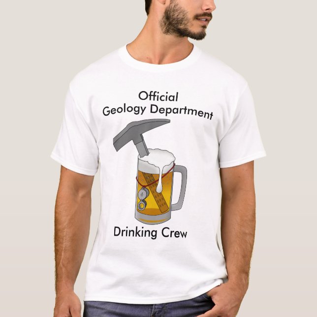 T-shirt Département de géologie officielle Équipage de la  (Devant)