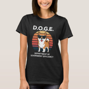 T-shirt Département de l'efficacité gouvernementale Shiba