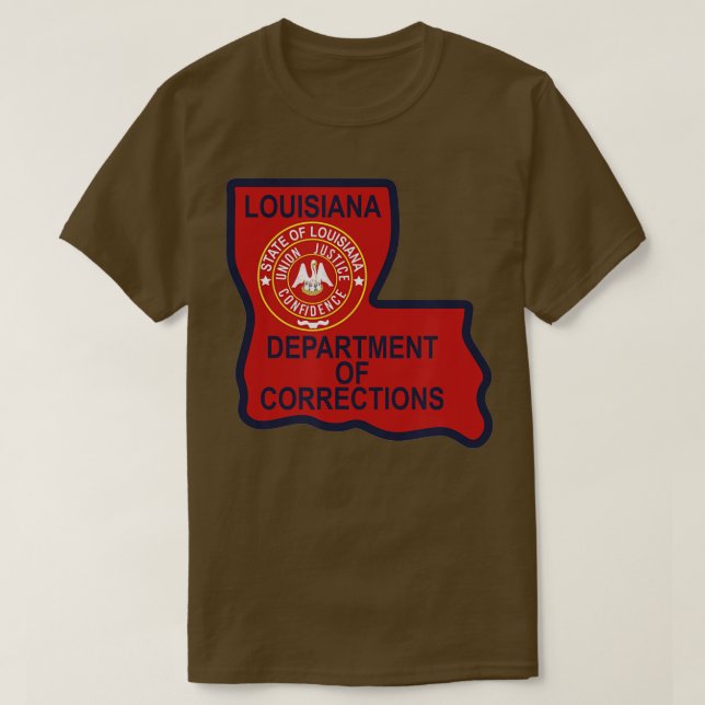 T-shirt Département de Louisiane des Corrections (Design devant)
