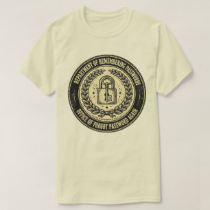 T-shirt Département des mots de passe perdus Drôle de tech