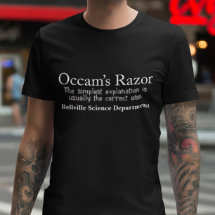 T-shirt Département des sciences personnalisées Razor d'