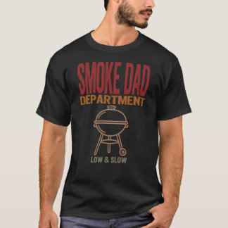 T-shirt Département Smoke Papa Art de grillade Low And Slo