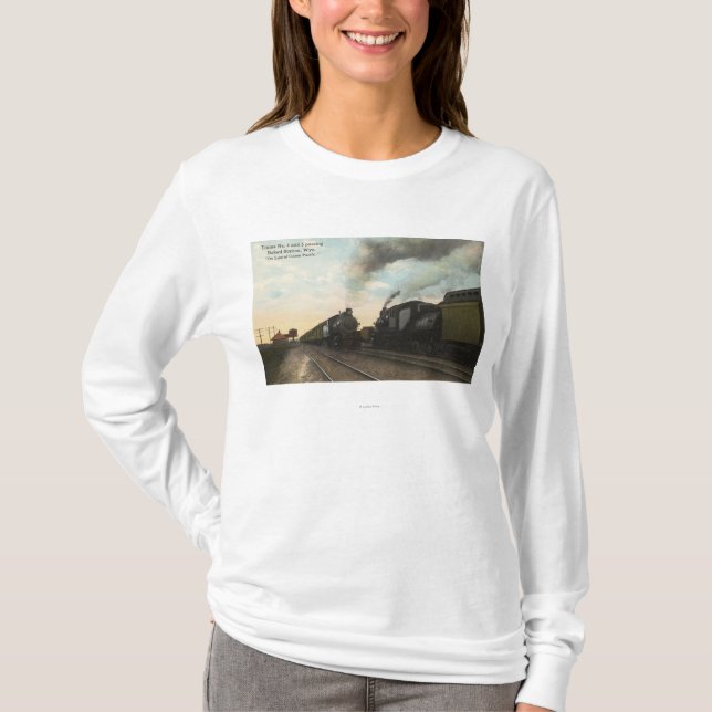 T-shirt Dépassement #4 et #5 de trains (Devant)