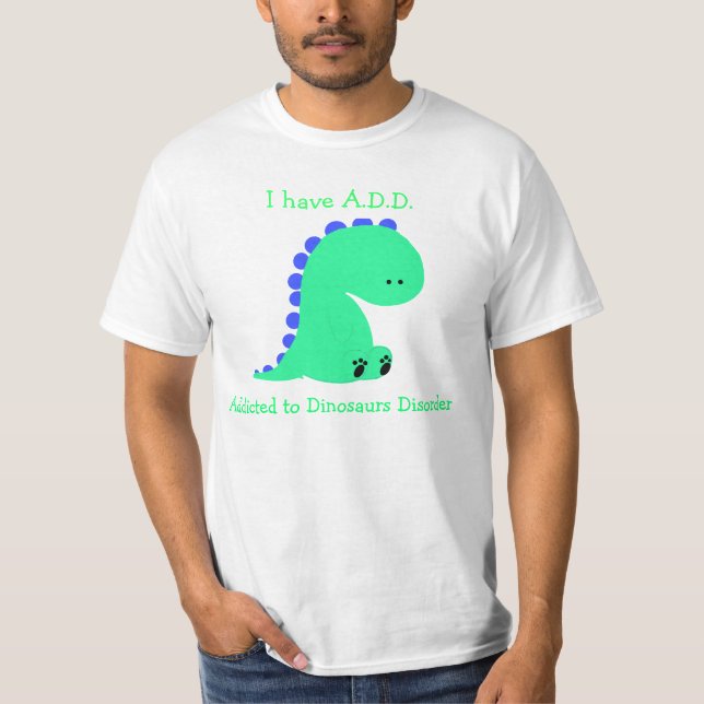 T-shirt Dépendant à la chemise de DINOSAURES (Devant)