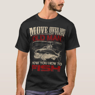 T-shirt Déplace les garçons Laissez ce vieil homme vous mo