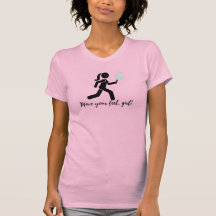"Déplace tes pieds, fille" Chemise de Pickleball p