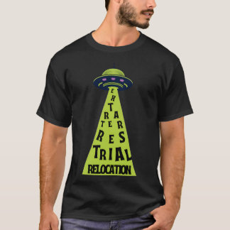 T-shirt Déplacement extraterrestre Alien Enlèvement