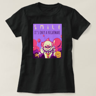 T-shirt Déplaisant cauchemar clown souriant halloween