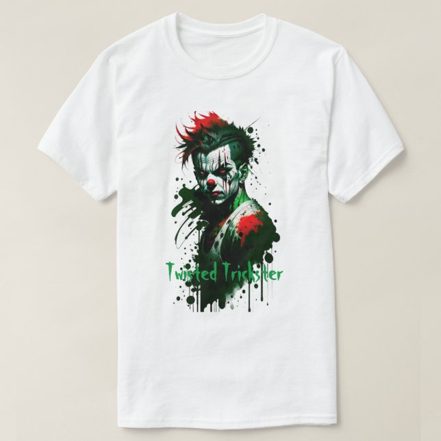 T-shirt déplaisant clown en encre (Design devant)