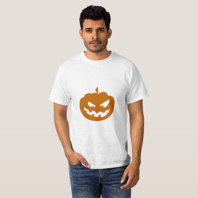 T-shirt Déplaisant Cute Citrouille Halloween (Devant entier)