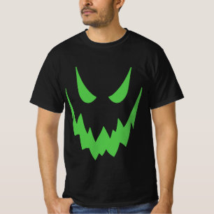T-shirt Déplaisant Fun Effrayant Citrouille Jack-o'-lanter
