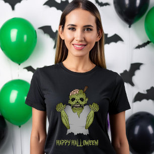 T-shirt Déplaisant Green Undead Zombie Monster Halloween