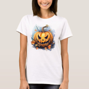 T-shirt Déplaisant Jack-o-lanterne d'automne