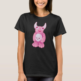 T-shirt Déplaisant mignon Demon Pink Crâne Pastel Goth